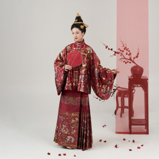 方领袄子对襟衫 华彩东方秀款 马面裙订婚服敬酒服 永永其祥 织造司