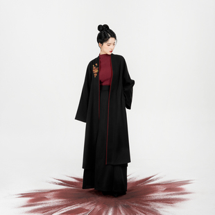 【呼呼专享】织造司金灯花绣花对襟外套搭毛衣改良妆花三裥裙女