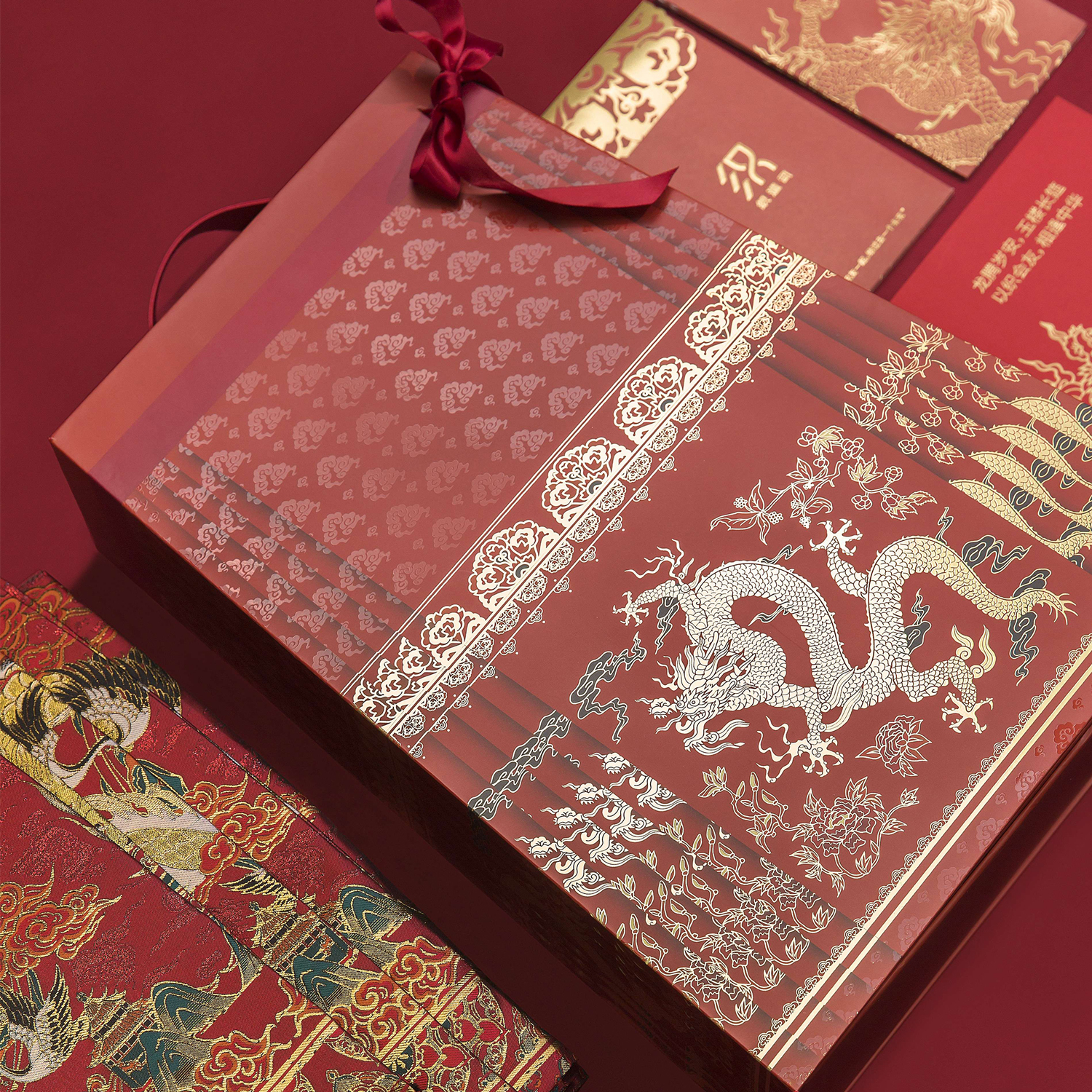 织造司原创新中式马面裙梯形包装盒2025新款国风结婚生日礼品盒子