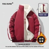 新款 FOG DUNK双面穿棉服冬季 加厚两面穿宽松百搭棉衣外套