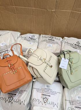 闭眼入！外网售近500！出口意大利~小众原单软皮早春时尚双肩背包