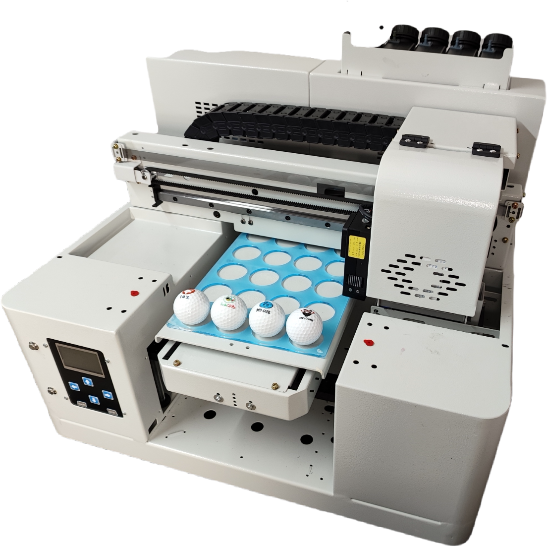 2030高尔夫球UV打印定制打印机手机壳金属玻璃塑料水晶标衣服直喷
