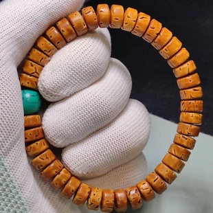 手工 药片桃核手串 文玩桃核隔片手串东北野生山桃核文玩把件手链