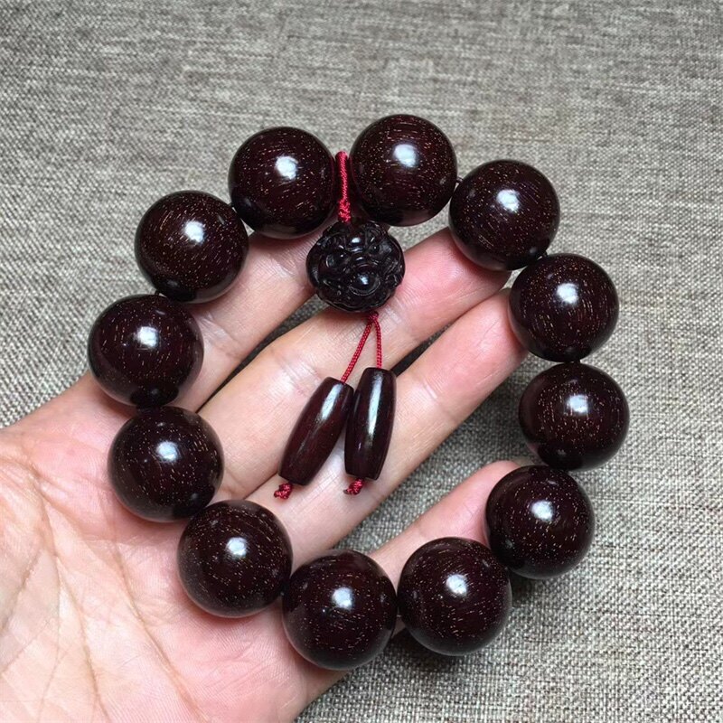 正宗印度小叶紫檀老料佛珠念珠108颗爆满金星高油手串手链男女款