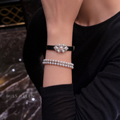 MISS HELEN日本M设计宫廷菱格手表腕带可拆可做吊坠项链生日礼物