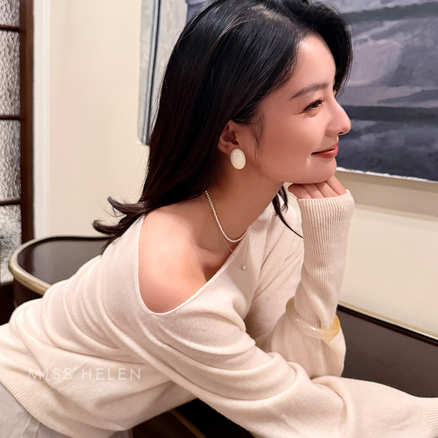 【港风】复古耳钉蚊香盘耳夹耳饰