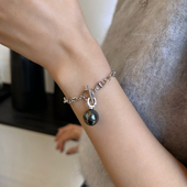 重工版 S925银猪鼻子手链纯银素链百搭高级感大牌感轻奢小众设计款