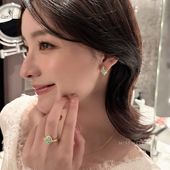 Miss Helen油彩欧泊耳夹女耳环独特小众耳钉春夏耳饰2025超火耳环