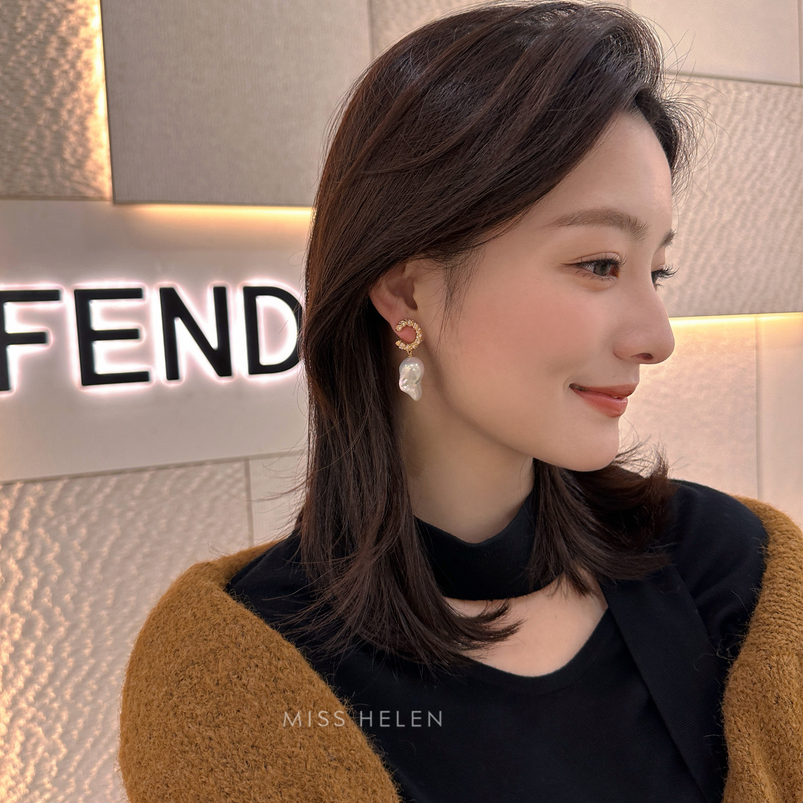 新品95折珍珠耳夹无耳洞