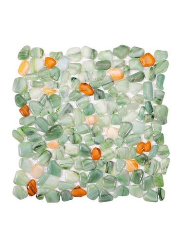 Стеклянная мозаичная плитка без стекла.