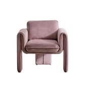 单人椅客厅卧室扶手休闲椅意式 椅子单椅 极简单人沙发椅设计师个性