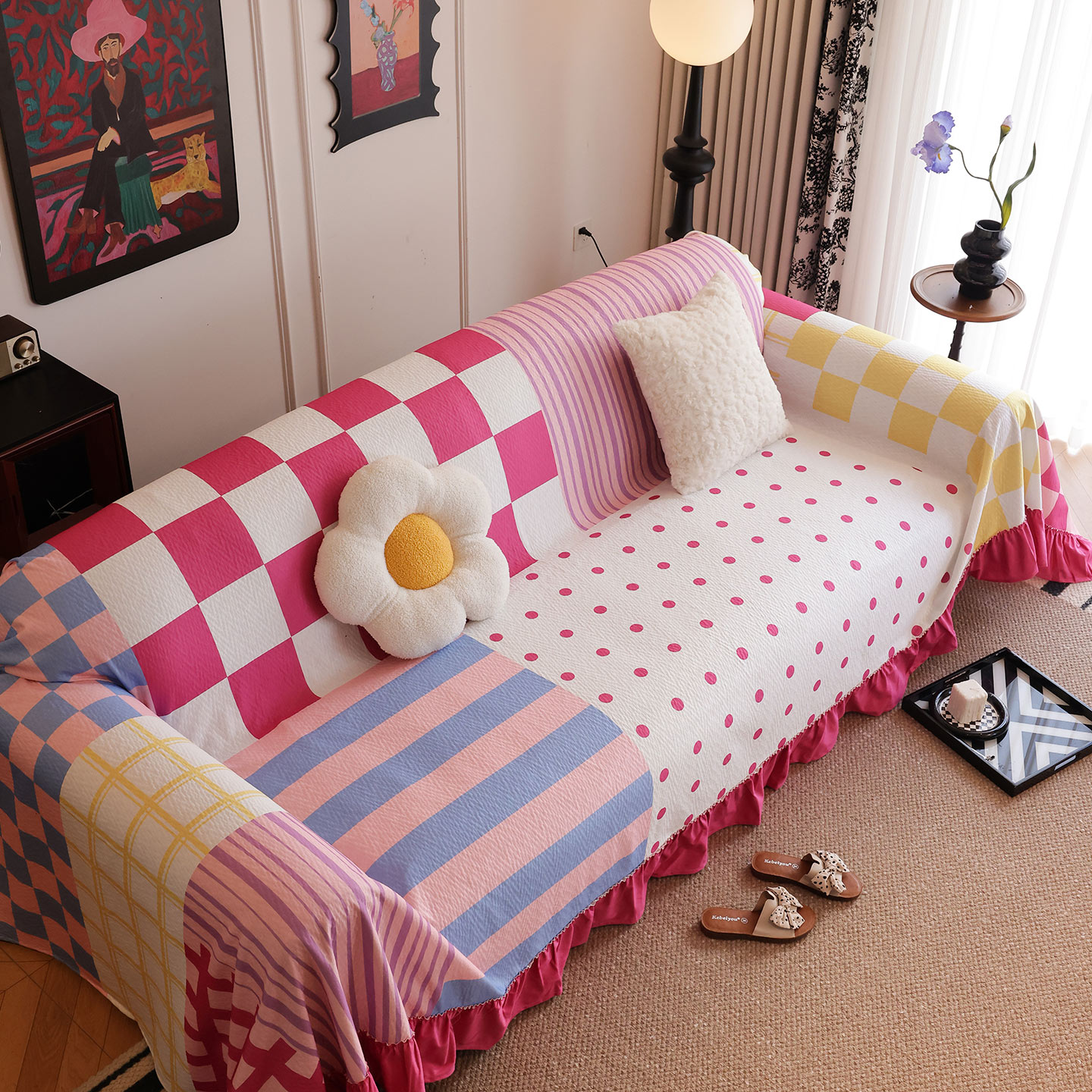 多巴胺全包百搭沙发套四季盖布巾