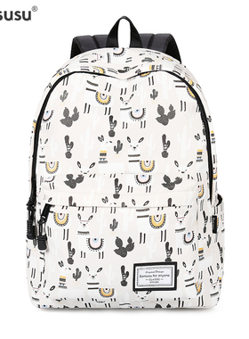 Bansusu.2025新款卡通双肩包大容量书包女初高中生旅行包短途情侣