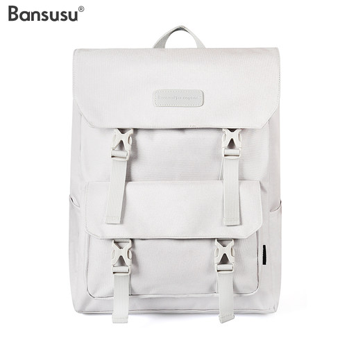 Bansusu.大容量情侣中性韩版高学生书包男旅行包运动休闲双肩包女
