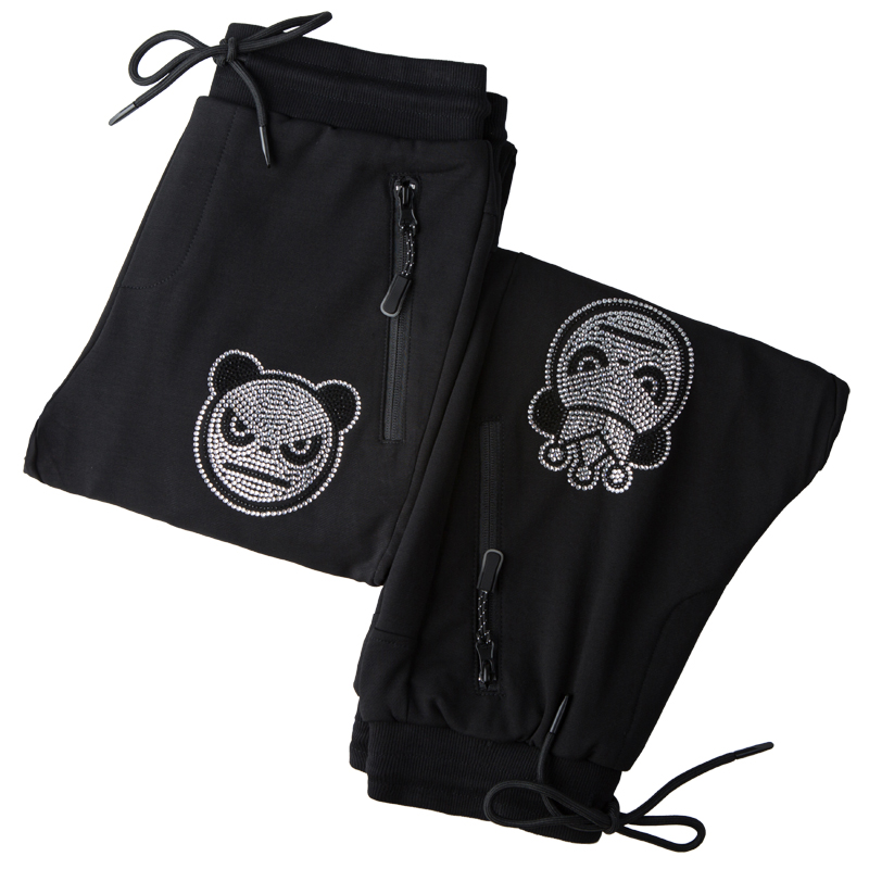 [Daily specials] 2019 panda Matching trousers Chaopai Czech Diamond pandadiy Design pantsin the Women's clothing/Boutique , Pants , Trousers/Down pants  category - from Buy2taobao.com to provide professional Taobao agent buy service