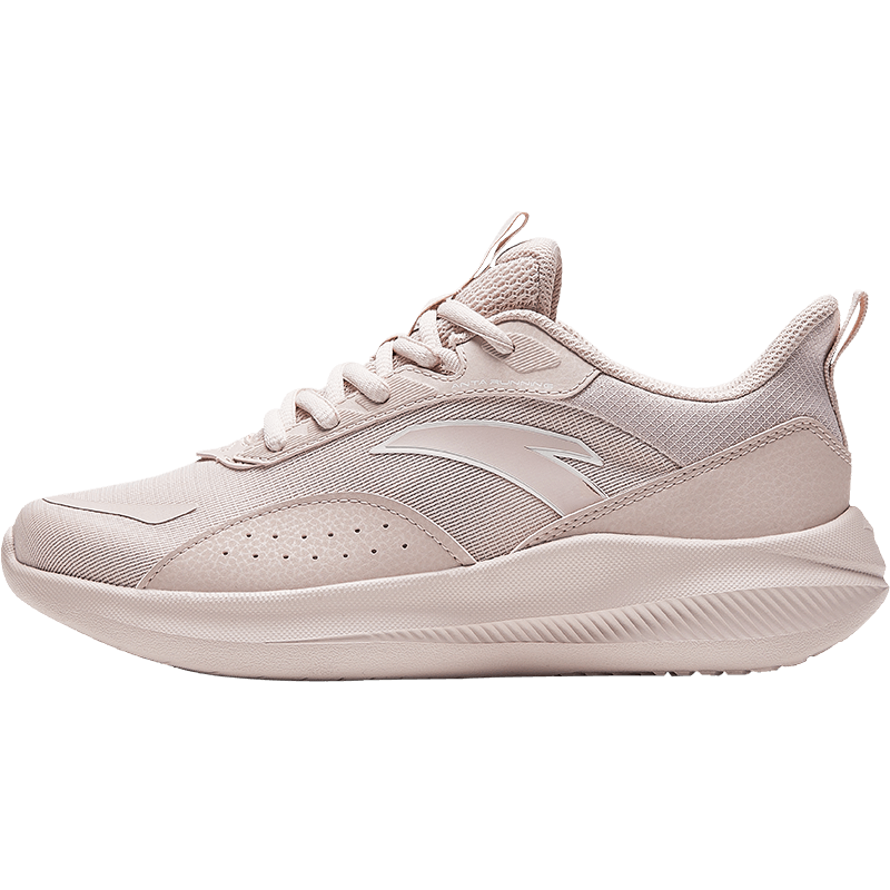 安踏运动鞋女鞋冬季新款加绒保暖跑步鞋皮面软底不累脚妈妈鞋子女