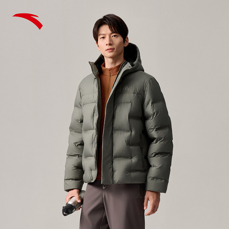 安踏面包羽绒服户外无缝保暖外套