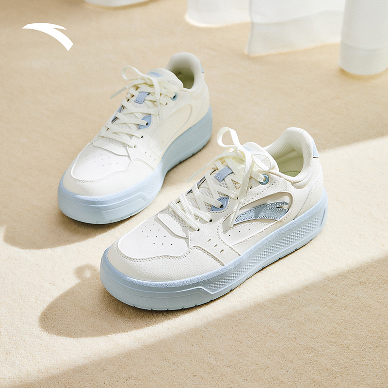 安踏板鞋小白鞋女款2025冬季新款