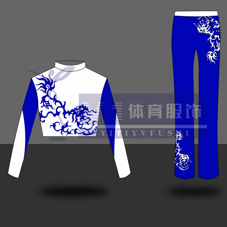 体操比赛服 有氧操 搏击操无氧体操专业比赛服套装 数码印花款