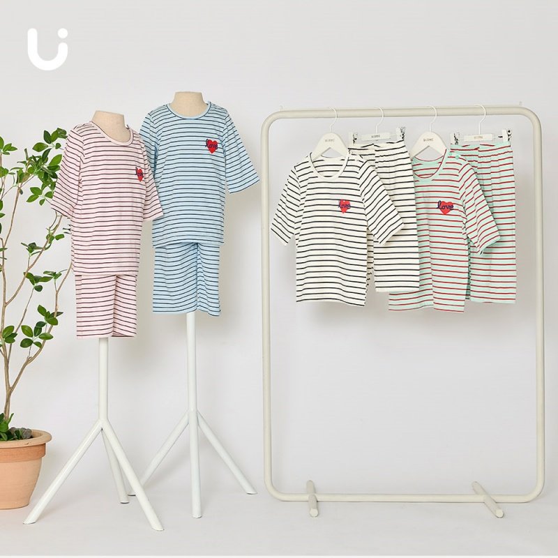 unifriend儿童夏纯棉家居服套装