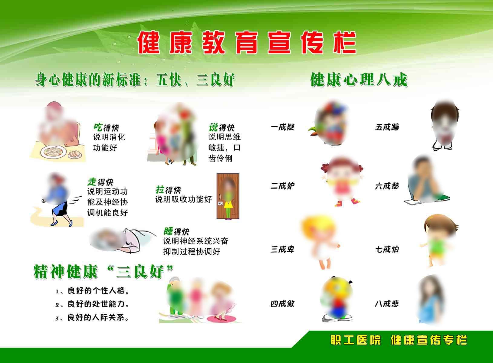 海报印制208海报展板素材(制作)4831健康教育宣传栏身心健康