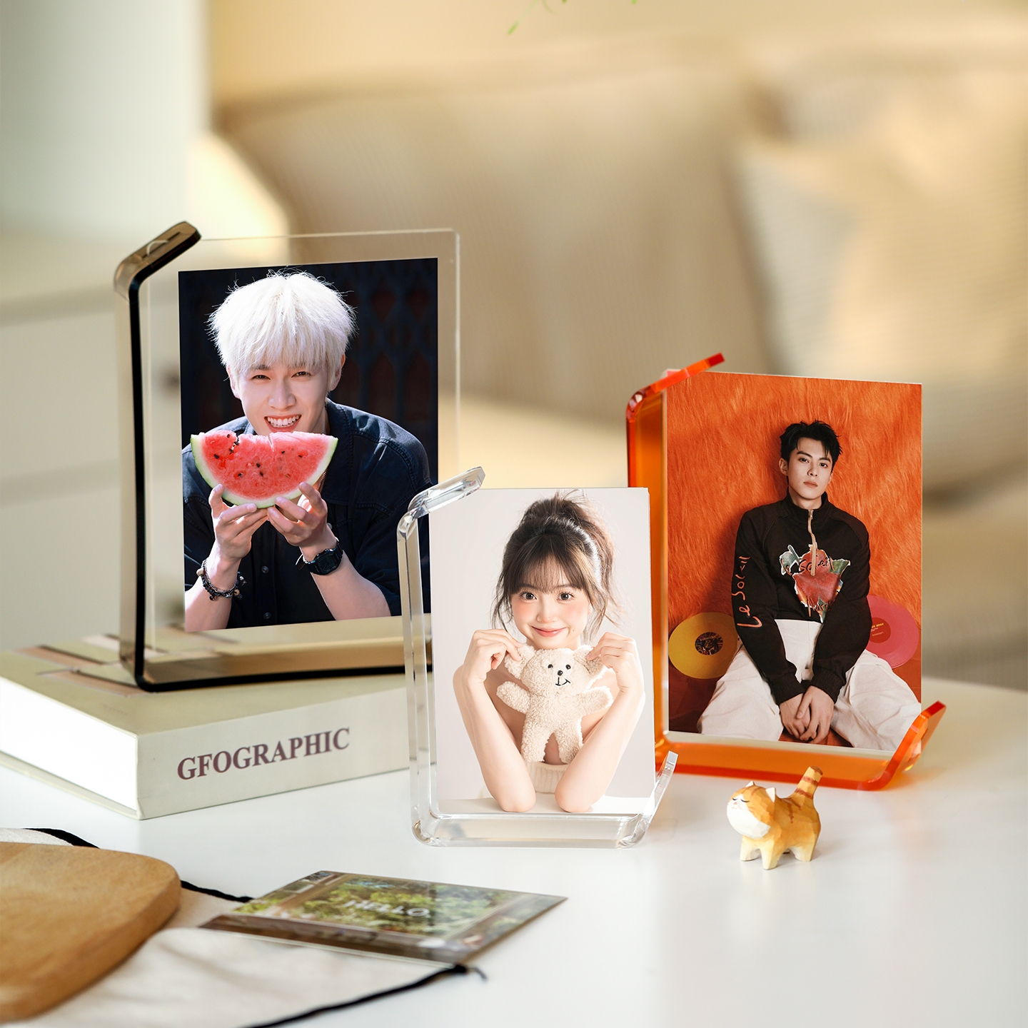 明信片签名照收藏亚克力相框画框