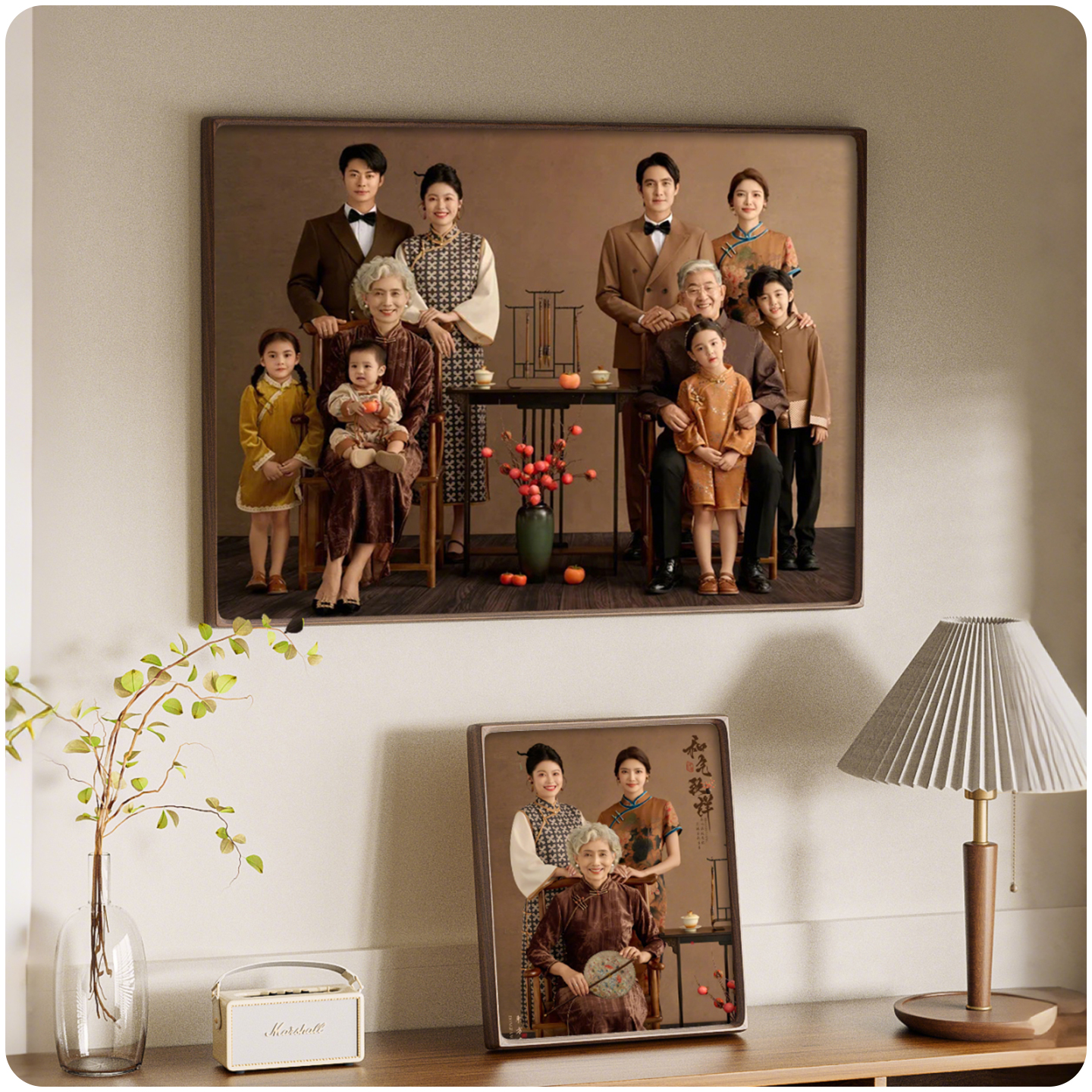 全家福大画框亲子照家族合影相框