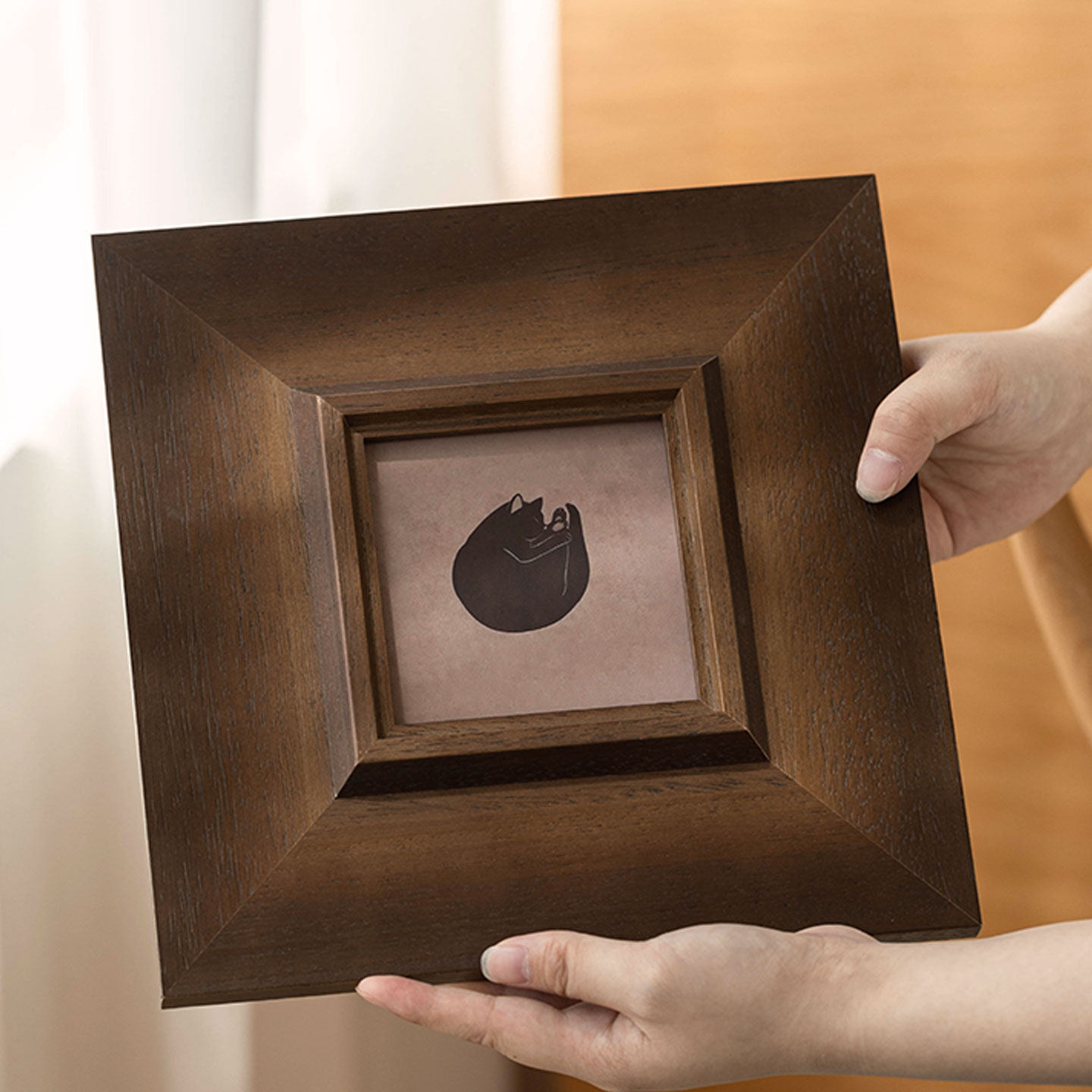 中古风实木相框摆台diy装饰画框