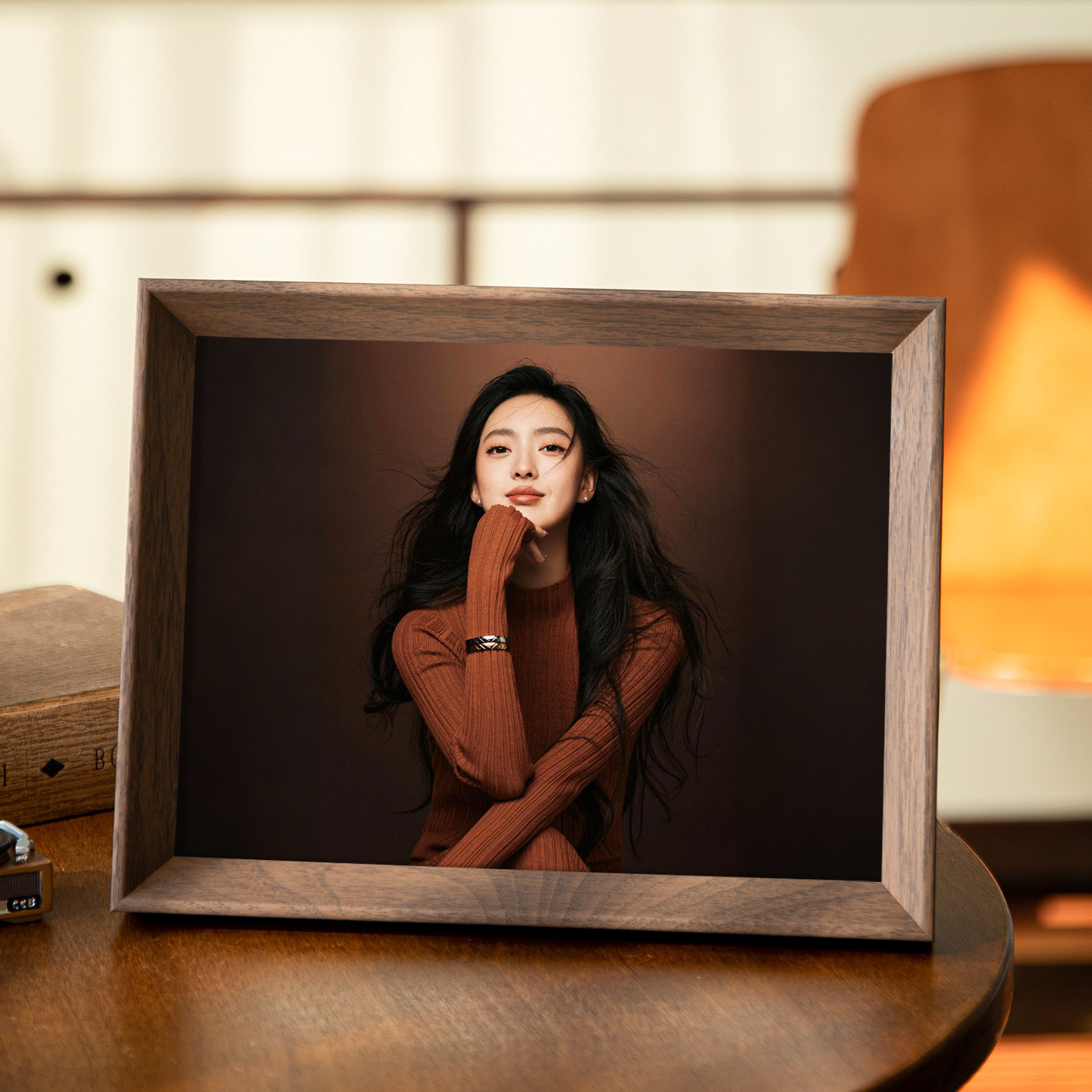 相框摆台高级感洗照片打印窄边框桌摆件6寸海马体相框加空框制作