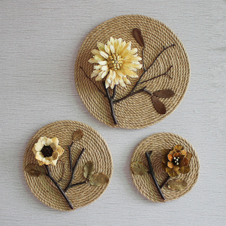 卡萝琳家居壁饰挂件东南亚挂件干支干花麻绳复古怀旧玄关墙面装饰|msdalam kategori Aksesori rumah, mural - dari Buy2taobao.com untuk memberikan perkhidmatan ejen Taobao profesional membeli