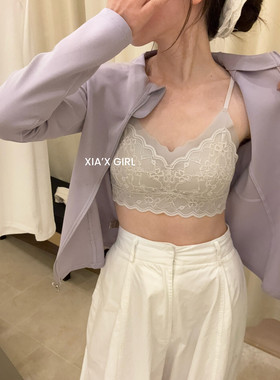 FULL OF CHARM 蕾丝吊带背心女带胸垫美背固定杯内衣一体打底小胸