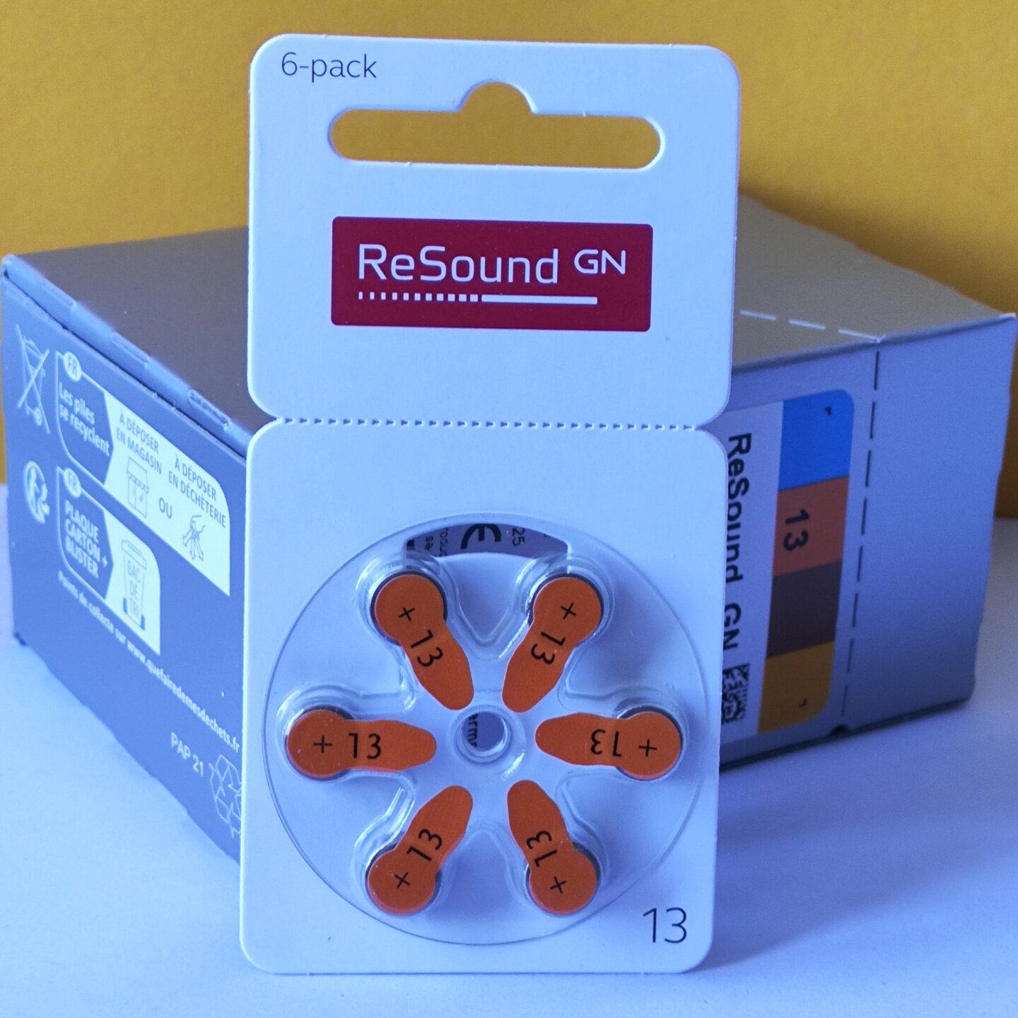 德国进口ReSound瑞声达助听器电池A13峰力唯听奥迪康耳机电子PR48