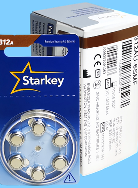 英国进口原装Starkey斯达克S312A助听器专用电池A312耳机电子PR41