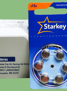 英国进口原装Starkey斯达克S13A助听器专用电池A13耳机电池子PR48