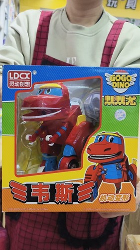 灵动创想帮帮龙出动恐龙探险队韦司薇萁波齐佩利汤姆变形发声玩具