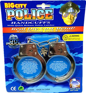 正品仿真玩具手铐儿童游戏过家家合金玩具电影道具儿童玩具