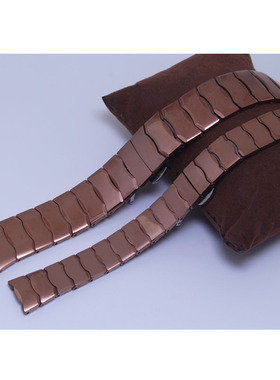 钨钢手表配件适配爵尼gente72005G表链名梭meshor8018l表带M乌刚L