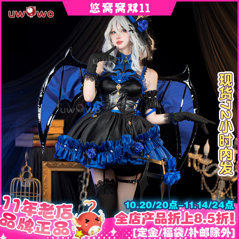 现货悠窝窝原神枫丹水神cosplay 小恶魔芙宁娜 cos 服装女 同人