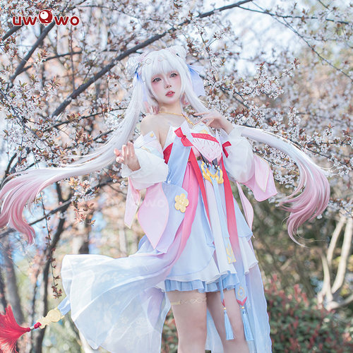 现货悠窝窝cosplay鸣潮 今汐 桃夭灼灼 cos 服装女连衣裙C服