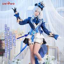 现货Uwowo悠窝窝 原神cosplay 水神 芙卡洛斯-芙宁娜 白芙 服装女