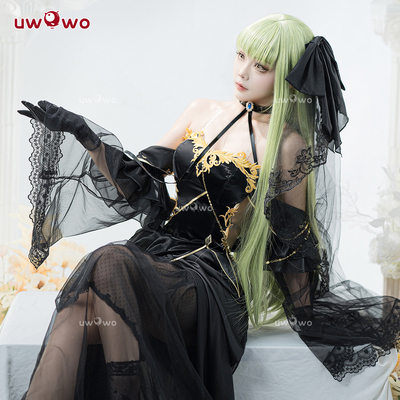 现货悠窝窝反叛的鲁路修cosplay CC黑礼服 cos服装女 连衣裙