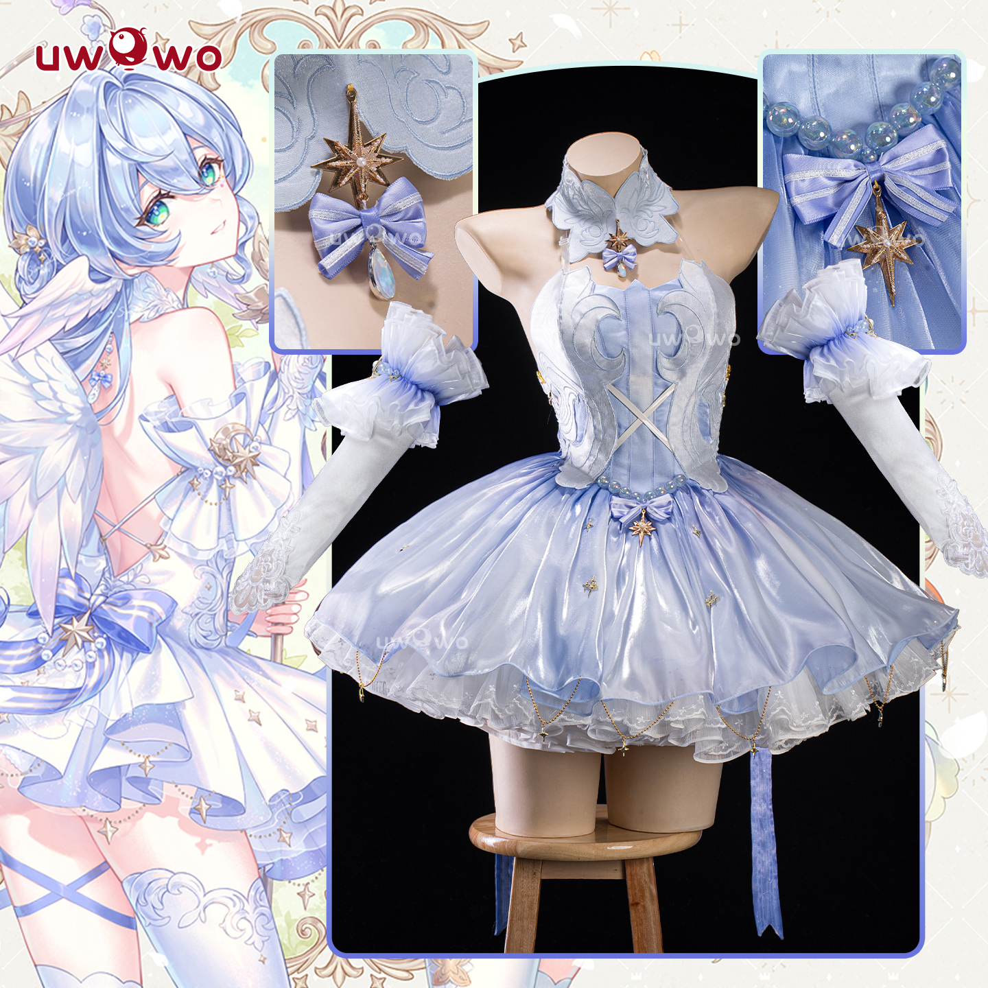 预售悠窝窝cosplay 星穹铁道精灵公主 知更鸟 cos 同人C服