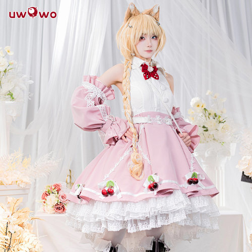 现货悠窝窝cosplay明日方舟 夜魔 湖畔的少女 cos 服装女 连衣裙