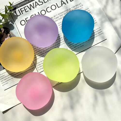 Frosted Vaseline Squishy Ball Stress Relief Toy Moldable