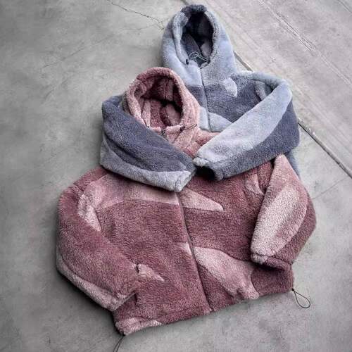 Men Women Winter Fleece Zipper Jacket Trendy Casual Coat