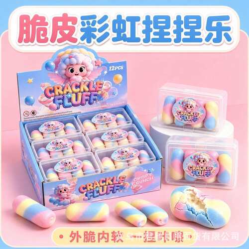 Crispy Squishy Toy Macaron Chocolate Simulation StressRelief