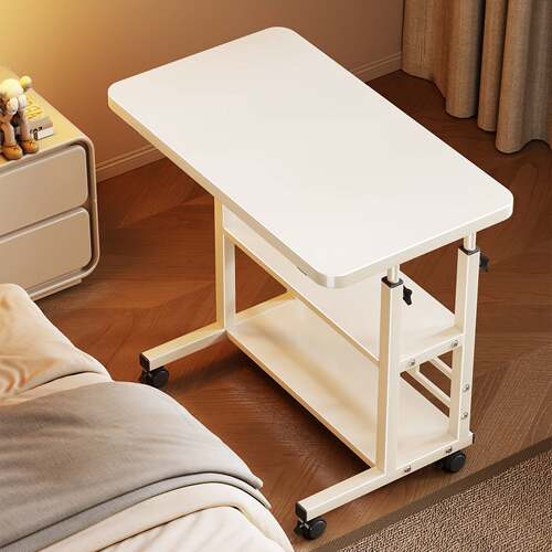 Mobile Adjustable Bedside Table Laptop Desk Bedroom Dorm