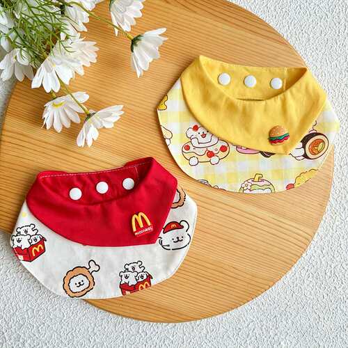 Summer Pet Bib Dog Bandana Cat Printed Collar