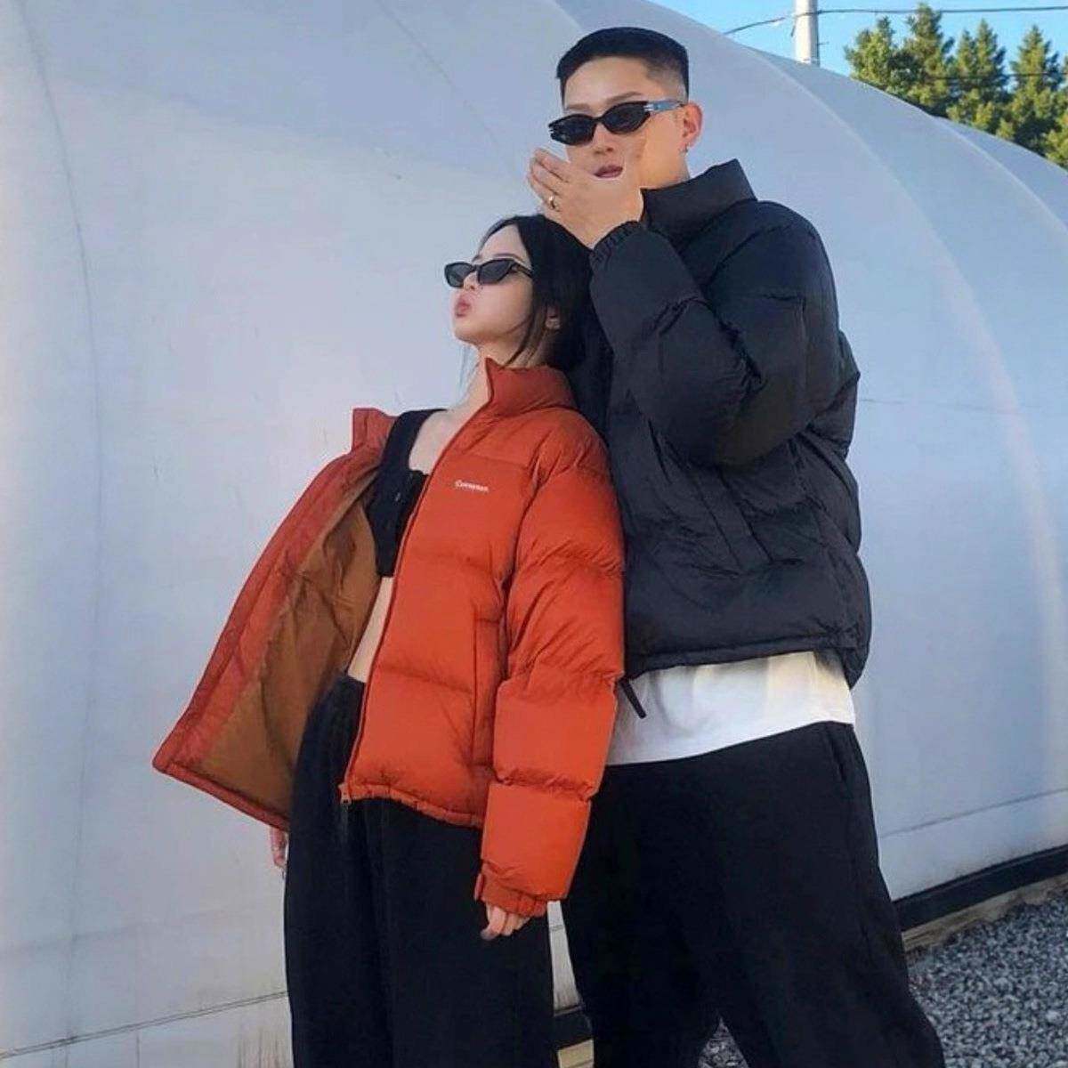 河南台前羽绒2025年冬新款韩国版潮牌羽绒服女短款立领面包服宽松