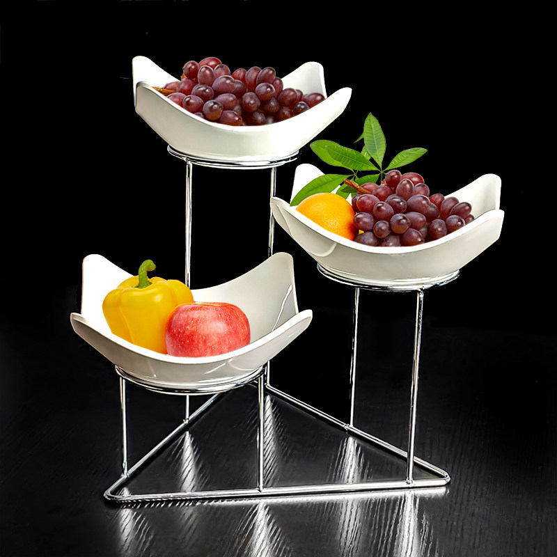 自助餐台展示架酒店甜点摆台架子凉菜多层果盘置物托盘水果盘商用